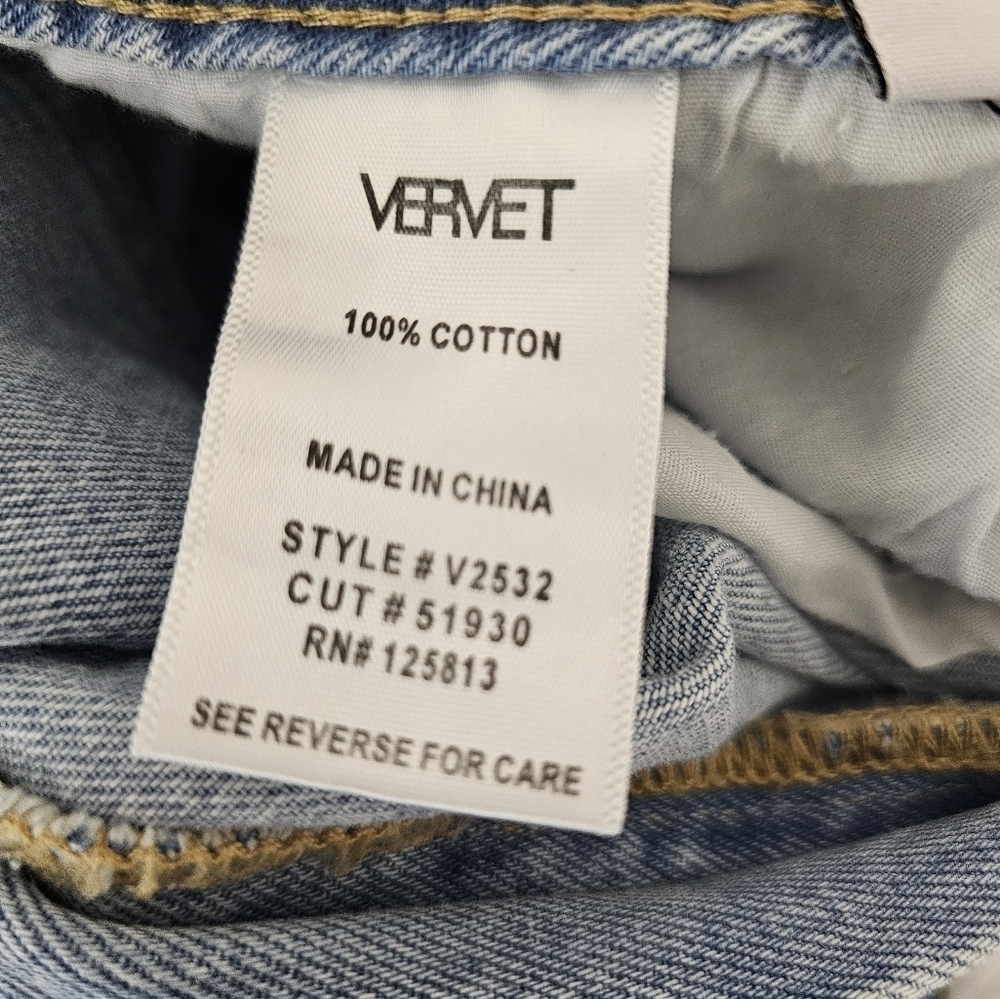 Vervet Lindsey 90's Vintage Loose Fit Blue Denim Jeans Size 32 NWT - Picture 2 of 8